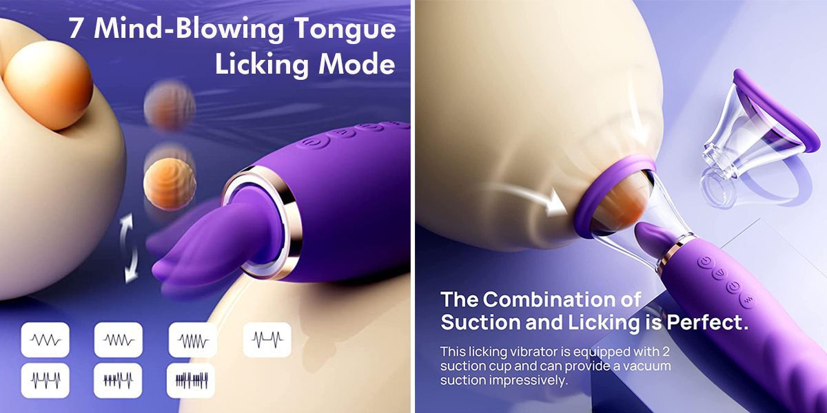 G Spot Vibrator with 7 mind-blowing tongue licking mode