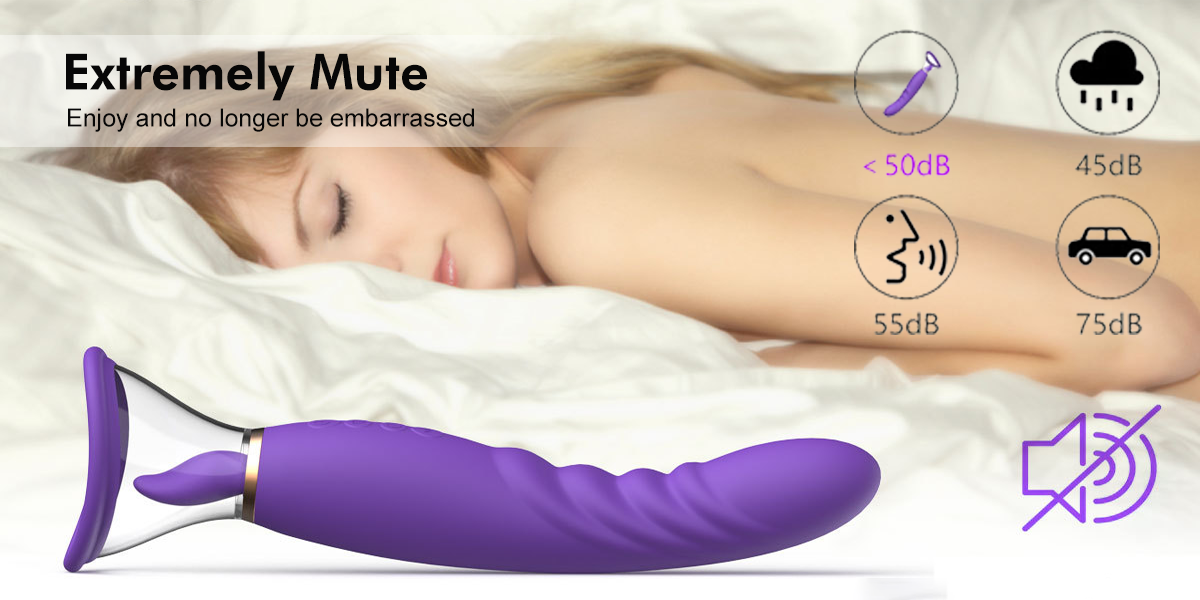 Extremely mute 3 in 1 Nipples Clit Licking G Spot Vibrator