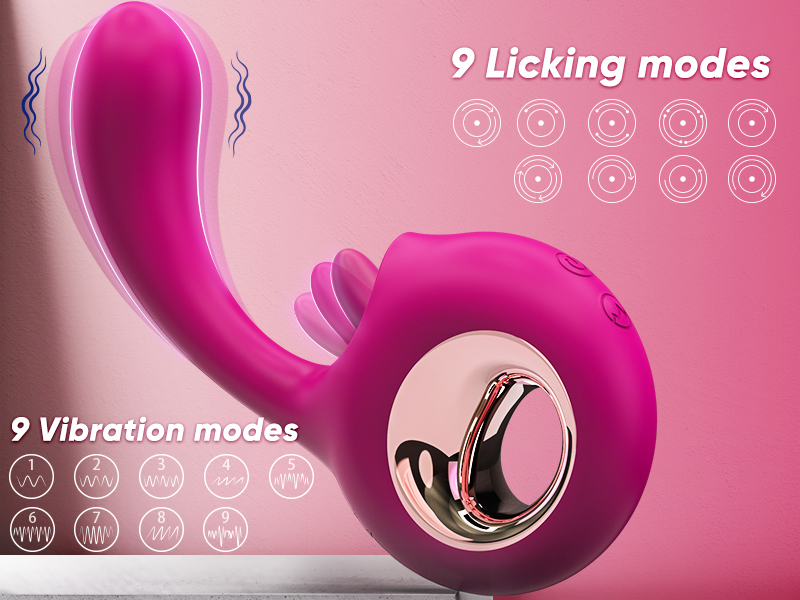 Adult rose toys with 9 licking & vibration modes