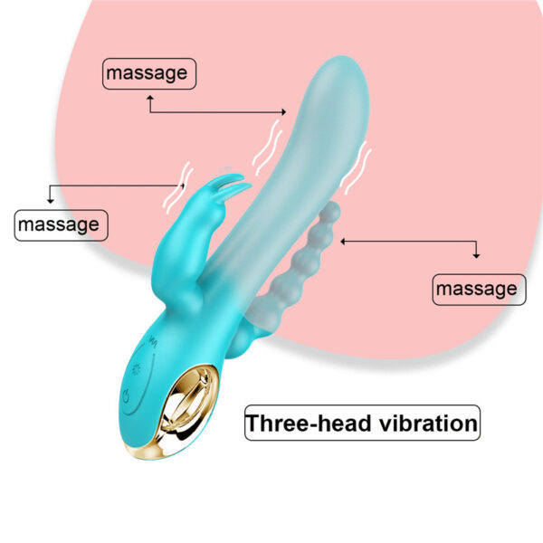 Triple Pleasure Rabbit Vibrator
