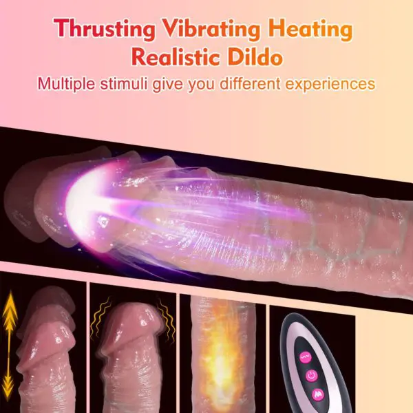 realistic thrusting dildo vibrator