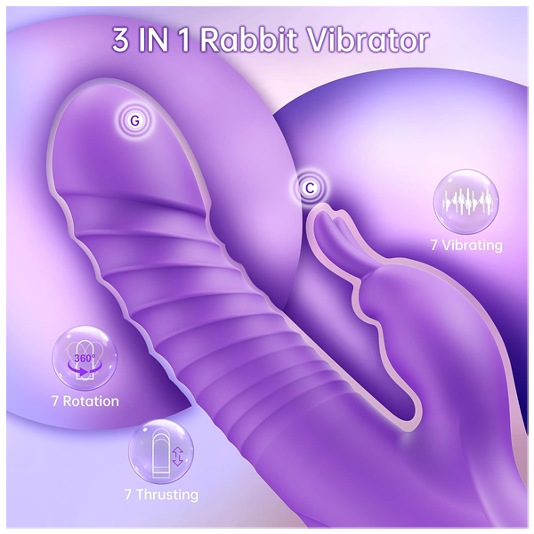 Rotation Thrusting Rabbit Vibrator